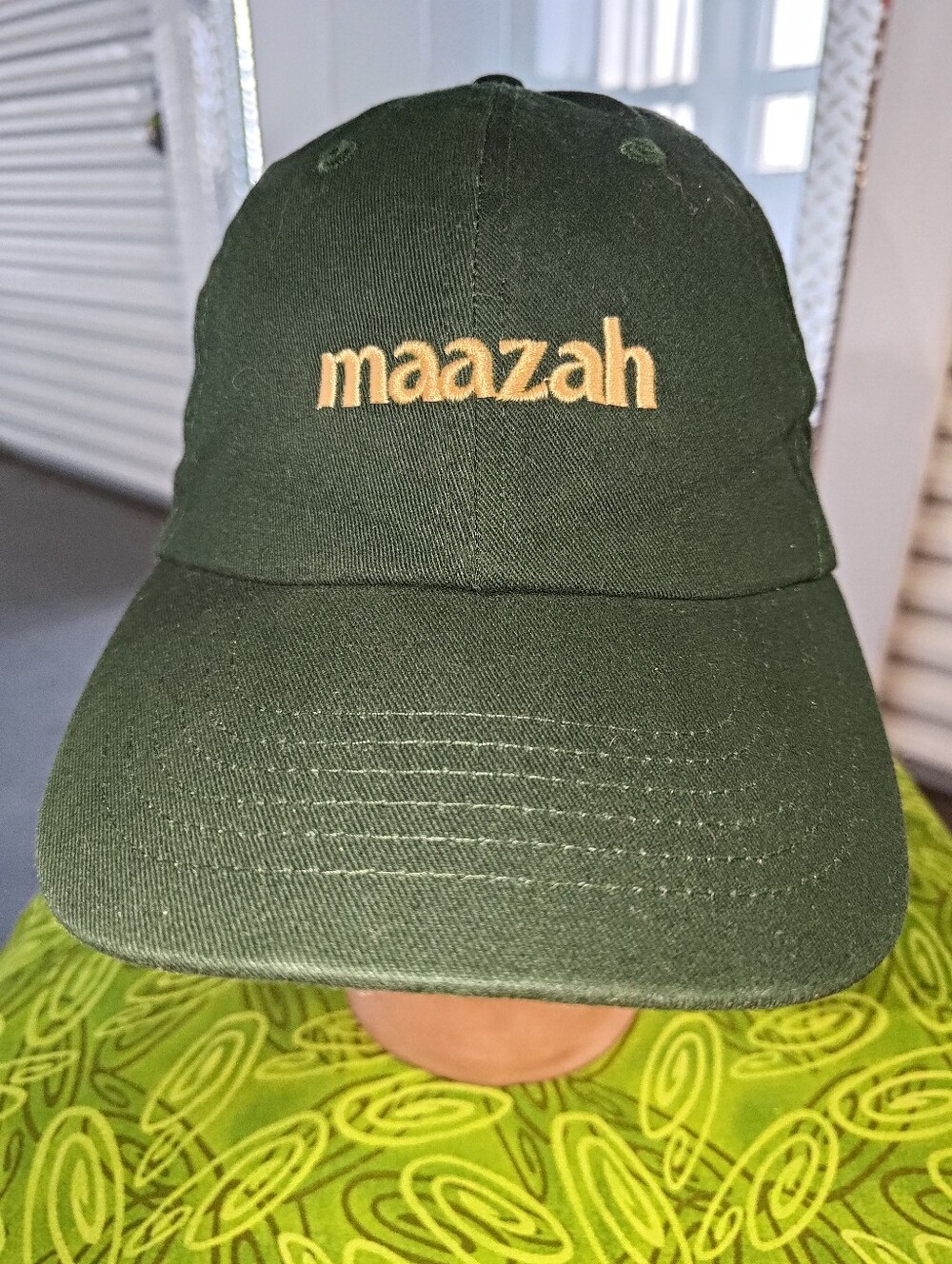 Maazah Embroidered Cotton Strapback Baseball Hat Cap Adjustable